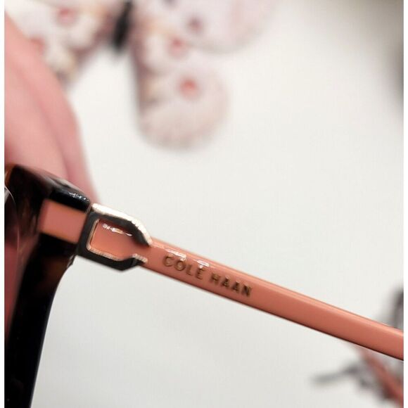 NIB - Cole Haan Mirrored Rose Tortoise Sunnies w Case - Picture 7 of 10